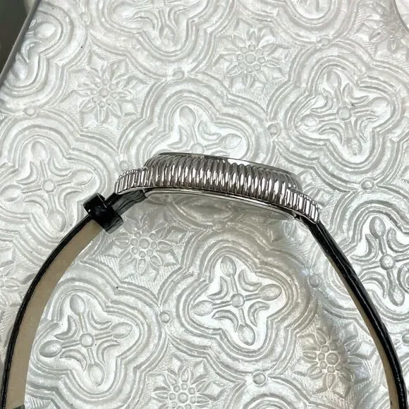 Judith Ripka Sterling Silver Heart Motif MOP Dial Ladies Dress Watch - Picture 12 of 16